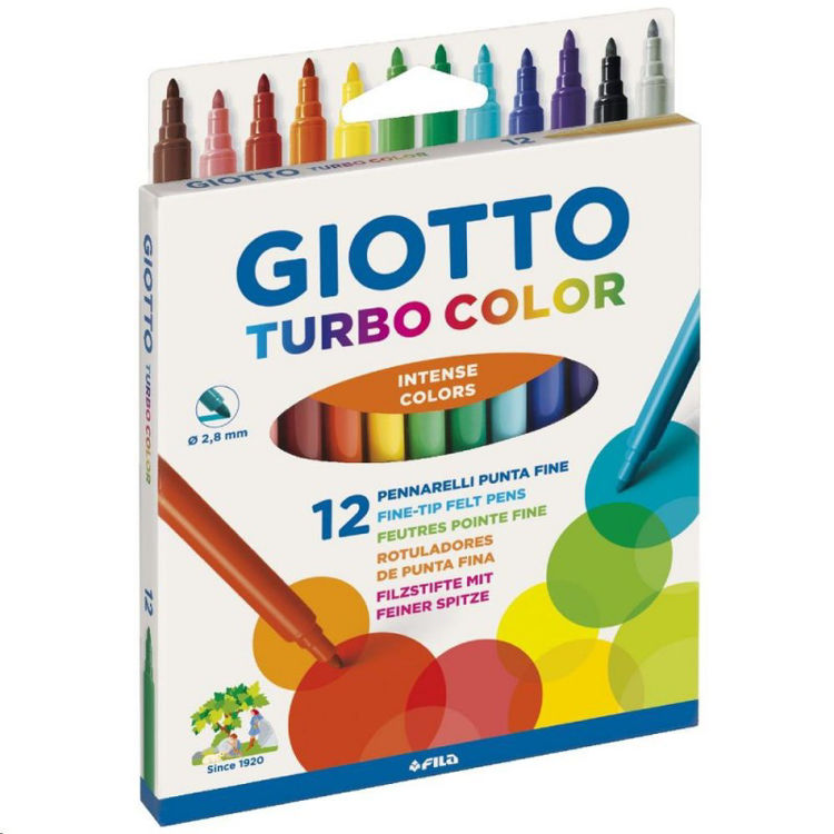 Picture of 1007-Giotto Turbo Color *12 felt pens 2.8mm